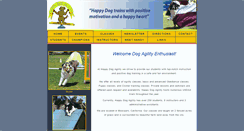 Desktop Screenshot of happydogagility.com