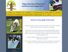 Tablet Screenshot of happydogagility.com